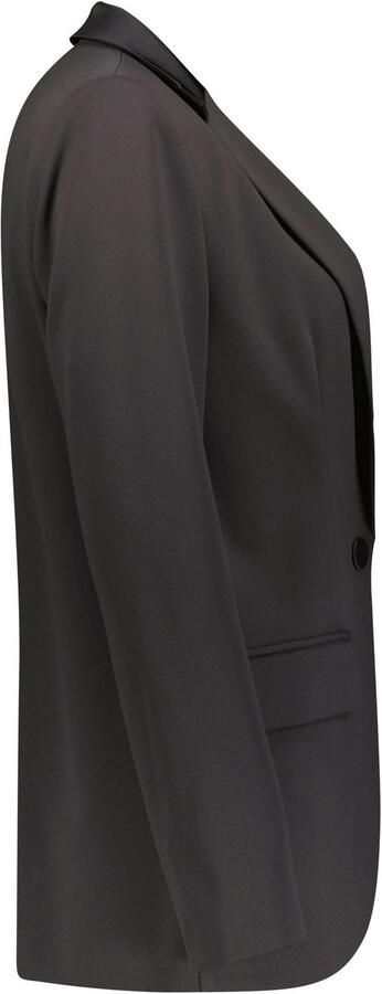 IMPERIAL Lange blazer met satijnen details en stretch - Foto 19