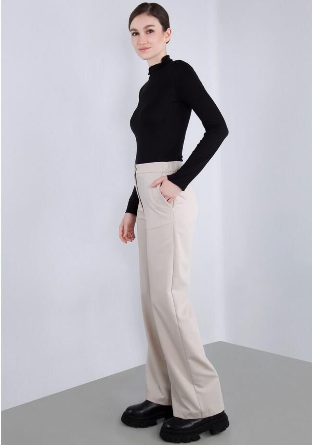 IMPERIAL Stoffen broek Zomerbroek casual wijde broek met elastische band in de rug