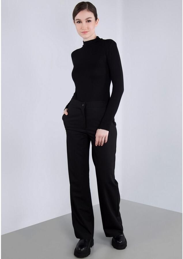 IMPERIAL Stoffen broek Zomerbroek casual wijde broek met elastische band in de rug