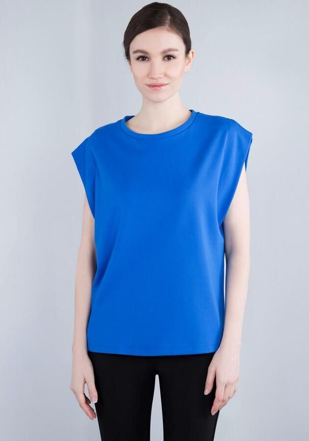 IMPERIAL T-shirt Mouwloos "Punto Milano" shirt met omgeslagen armsgaten - Foto 2