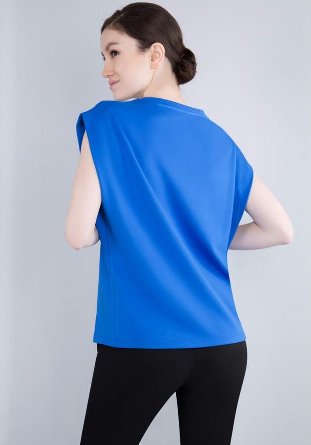 IMPERIAL T-shirt Mouwloos "Punto Milano" shirt met omgeslagen armsgaten - Foto 4