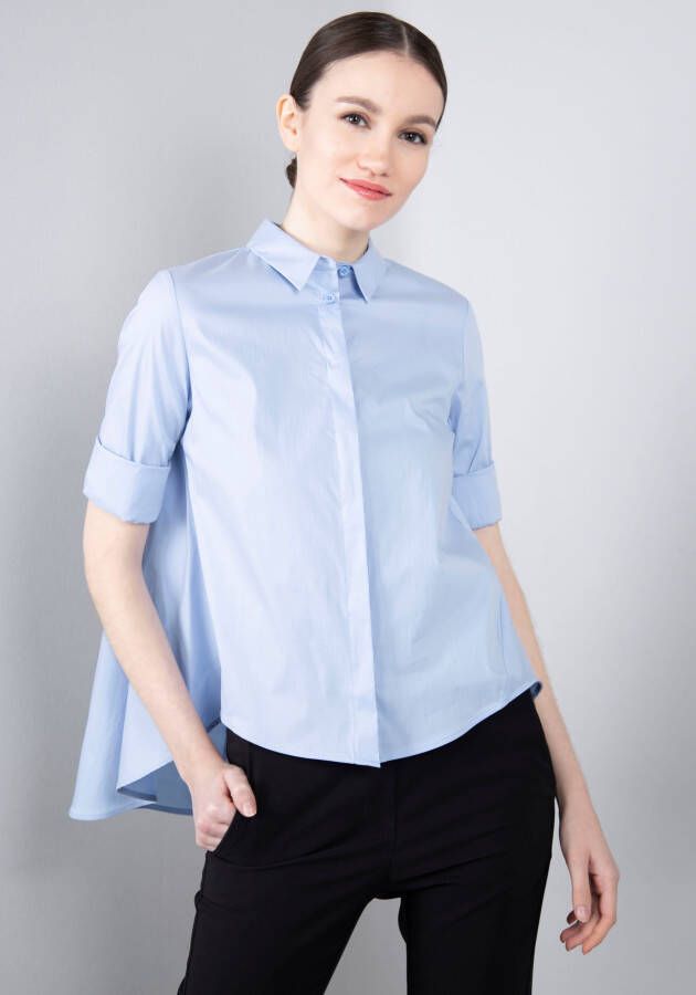 IMPERIAL Klassieke blouse klokkend model met boogzoom