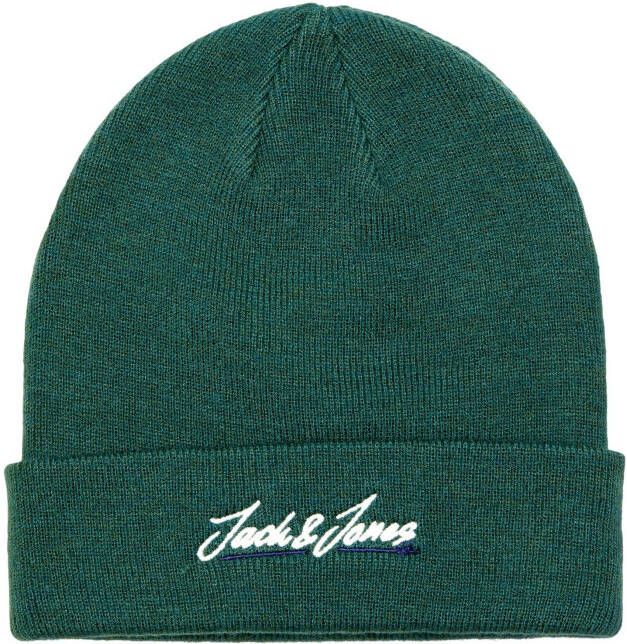JACK & JONES muts JACTONS met logo donkergroen - Foto 2