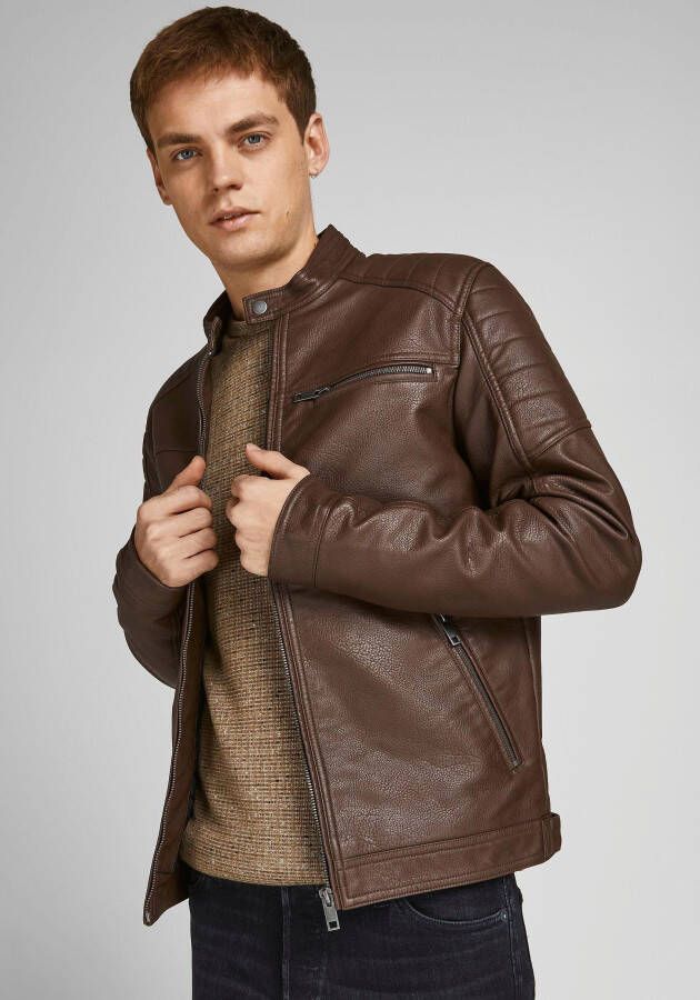 Jack & jones Leren Jas Jack &amp Jones JJEROCKY