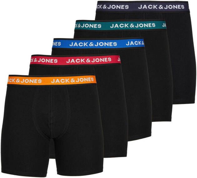 Jack & Jones Boxershort JJ JACSOLID BOXER BRIEFS 5 P (set 5 stuks)