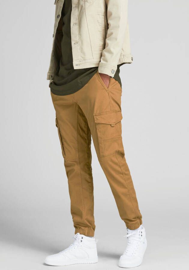 Jack & jones Tapered fit cargobroek met stretch model 'Paul'