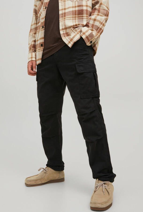 Jack & jones Loose fit cargobroek met knoop en ritssluiting