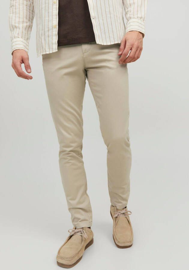 Jack & jones Slim fit chino met ceintuurlussen model 'MARCO BOWIE'