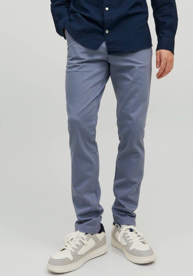JACK & JONES PANTS STUDIO slim fit broek JPSTMARCO flint stone