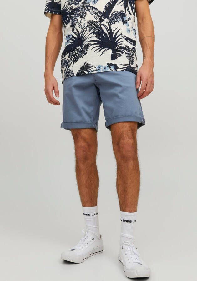 JACK & JONES PANTS STUDIO regular fit short JPSTBOWIE flint stone