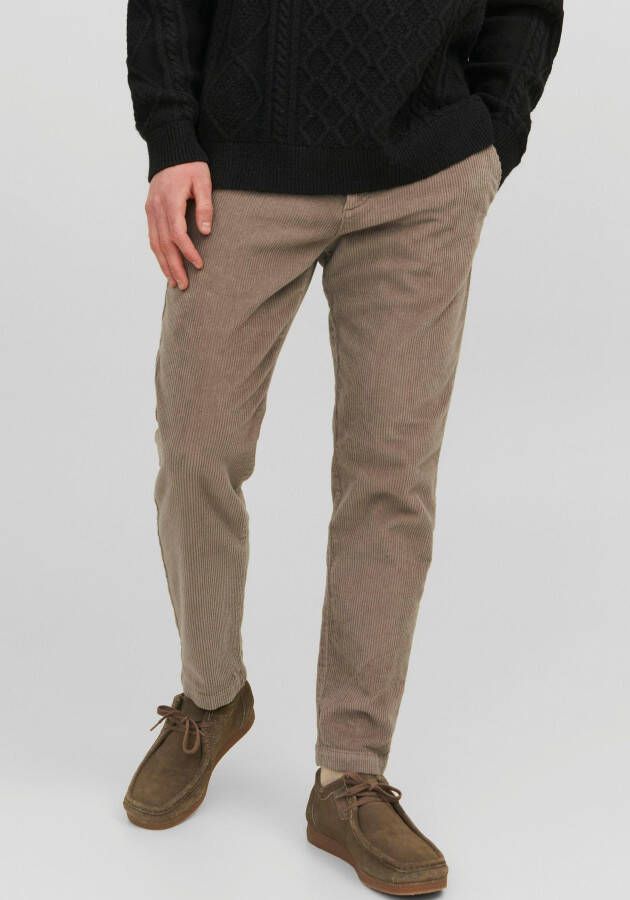 Jack & jones Regular fit corduroy broek met achterzakken model 'HARVEY'