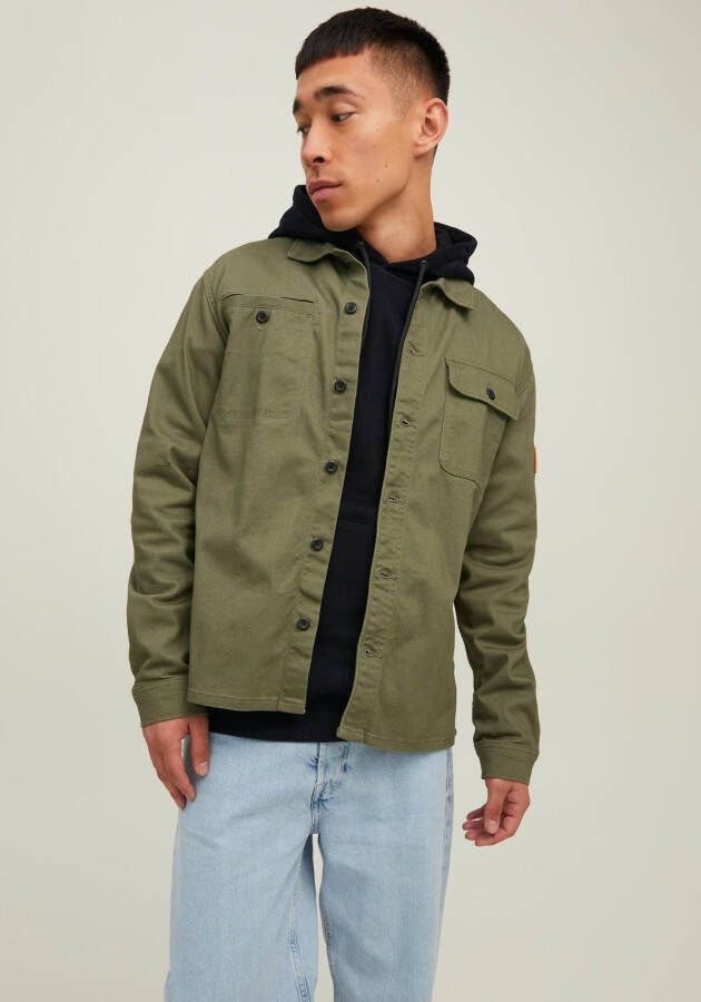 Jack & jones Vrijetijdsoverhemd met paspel- en klepzakken model 'Coben'