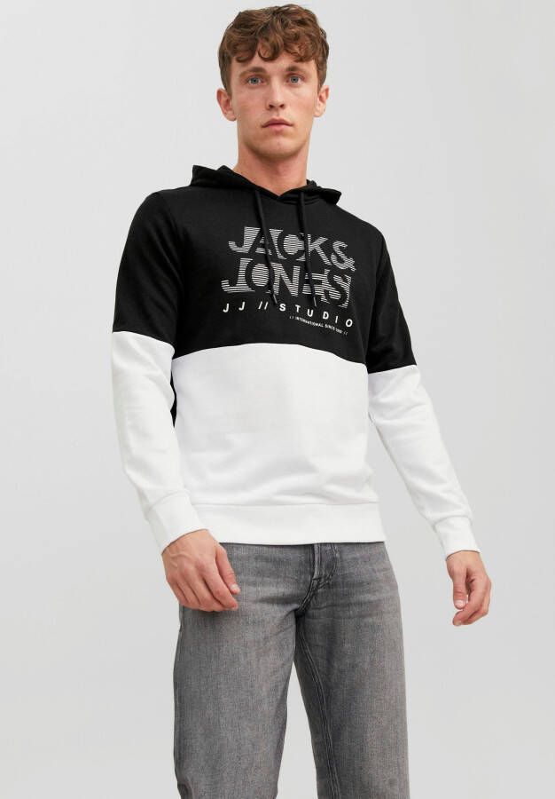 Jack & jones Hooded sweatshirt Marco Zwart Heren