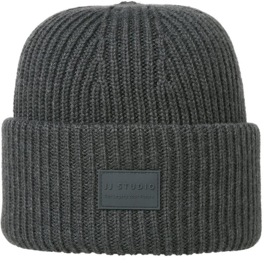 Jack & Jones Beanie JACHAKKAI – Gebreide muts met hoog katoengehalte riblook