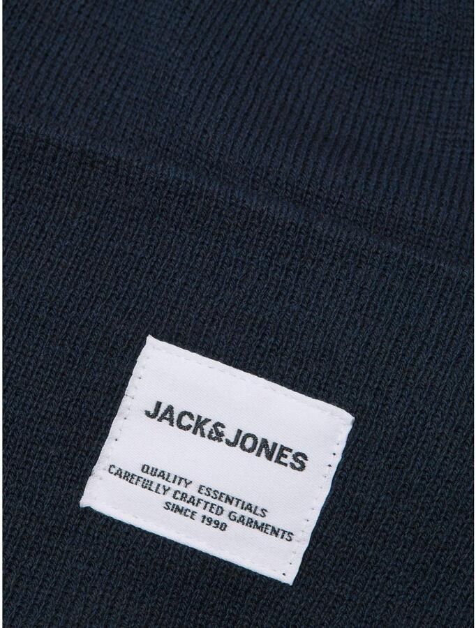 JACK & JONES ADDITIONALS muts JACLONG met logo donkerblauw