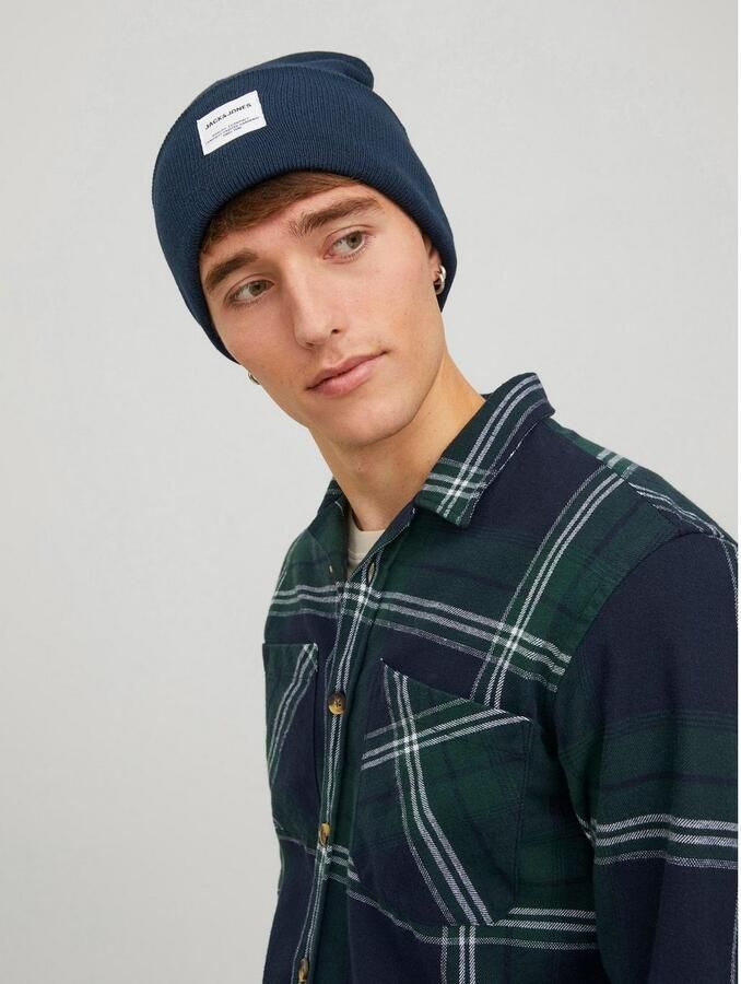 JACK & JONES ADDITIONALS muts JACLONG met logo donkerblauw - Foto 3