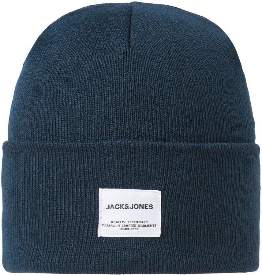 Jack & jones Beanie in effen design met brede omslag - Foto 3