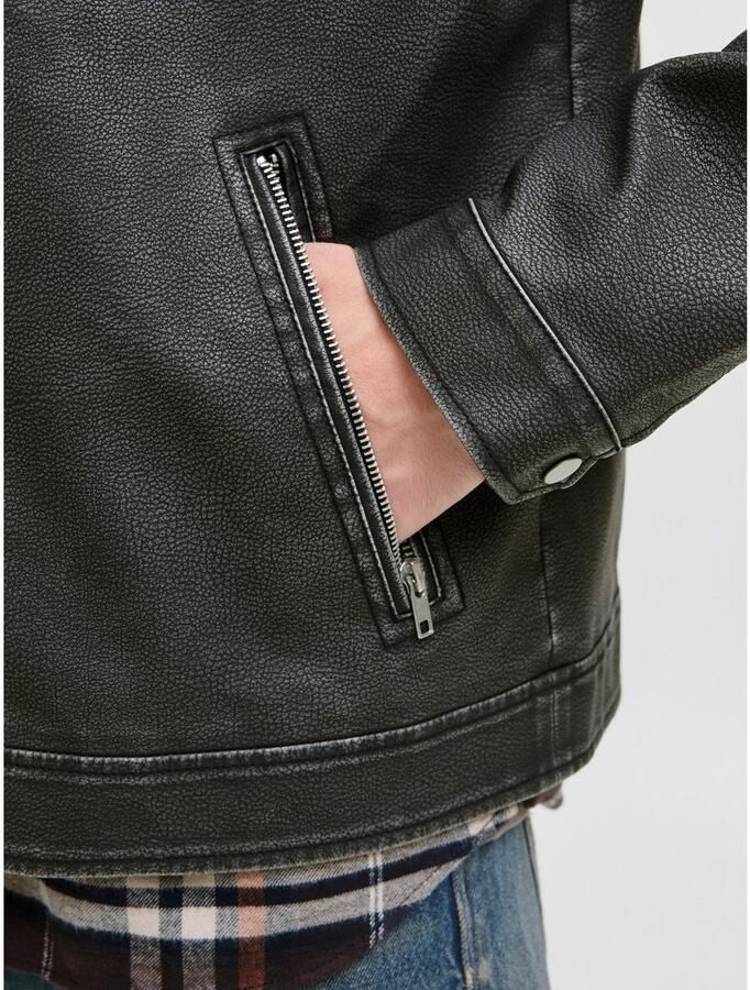 Jack & Jones Bikerjack JJECASABLANCA PU JACKET NOOS - Foto 2