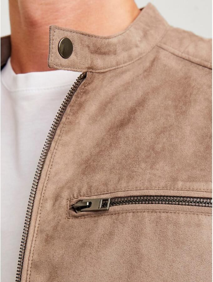 Jack & Jones Bikerjack JJEDYLAN met waterafstotende functie effen modieus regular fit polyester