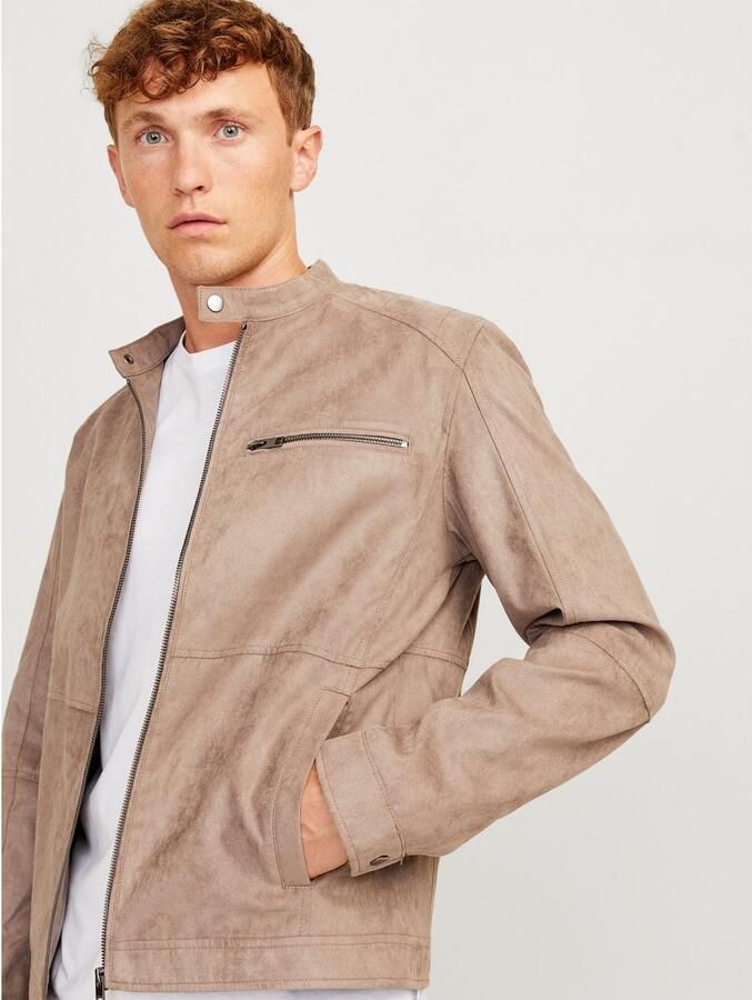 Jack & Jones Bikerjack JJEDYLAN met waterafstotende functie effen modieus regular fit polyester - Foto 3