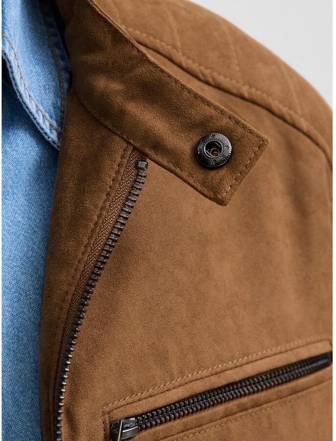 Jack & Jones Bikerjack JJEDYLAN met waterafstotende functie effen modieus regular fit polyester - Foto 3