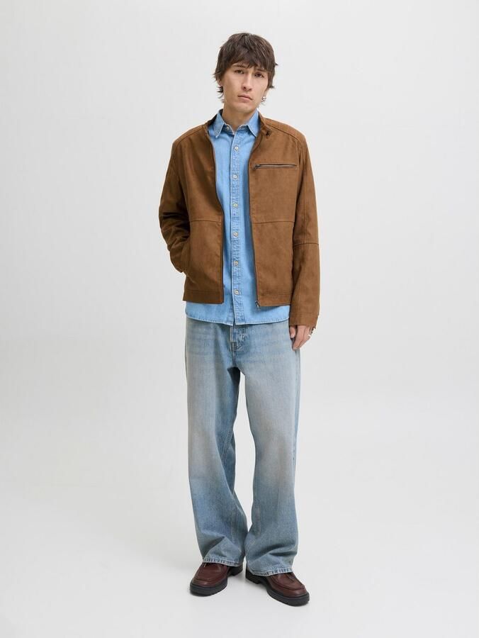 Jack & Jones Bikerjack JJEDYLAN met waterafstotende functie effen modieus regular fit polyester - Foto 5