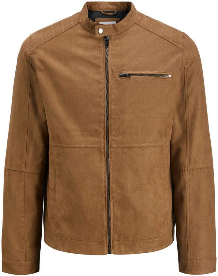 Jack & Jones Bikerjack JJEDYLAN met waterafstotende functie effen modieus regular fit polyester