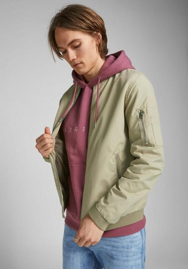 Jack & Jones Blouson JJERUSH met opstaande kraag en zakken met ritssluiting - Foto 7
