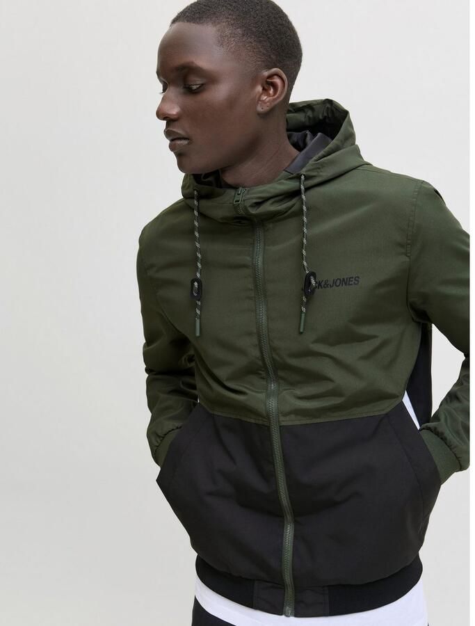 Jack & Jones Blouson JJERUSH met wintercomfort en capuchon