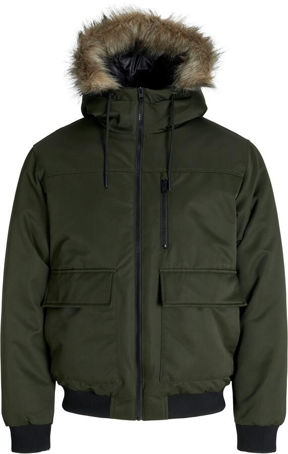 Jack & Jones Bomberjack JJCHARLIE DETACHABLE FAUX FUR BOMBER