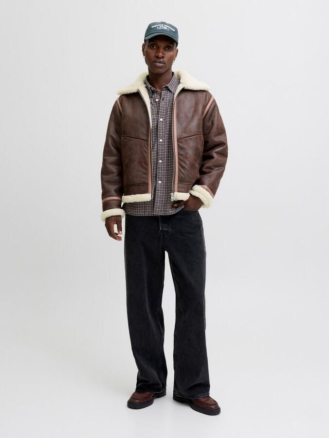 Jack & jones Regular fit jack in leerlook model 'Liverpool'