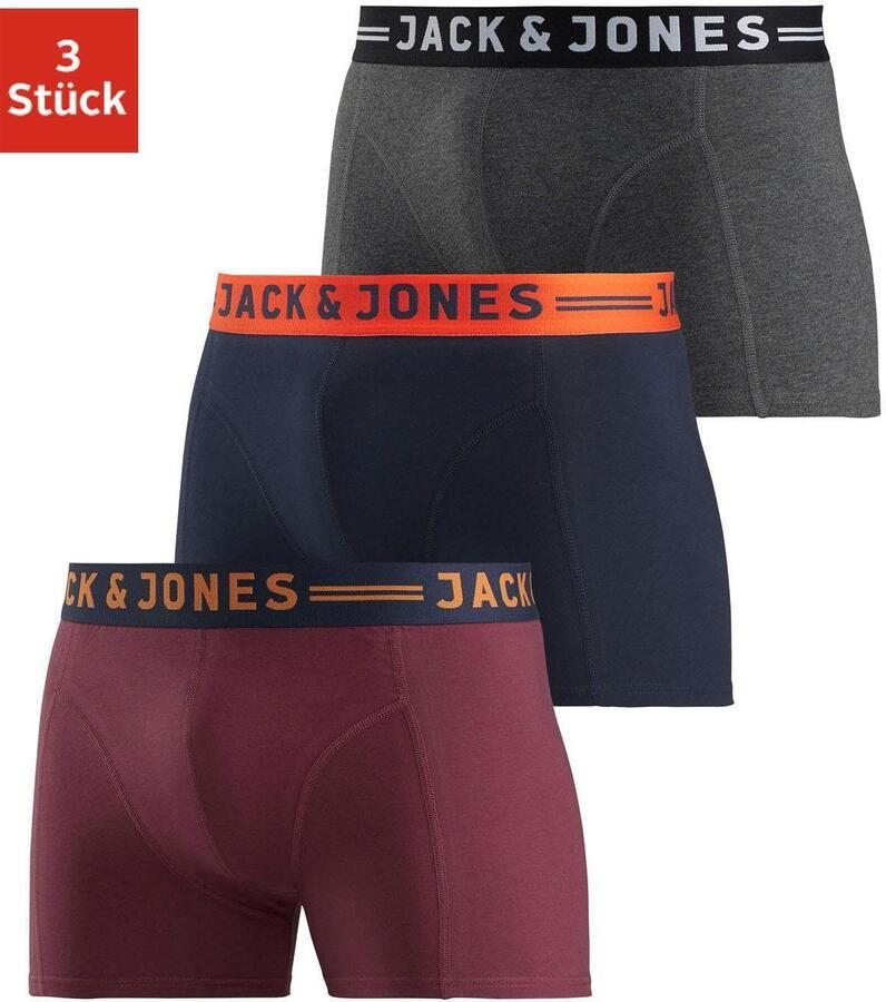 Jack & Jones Boxershort JAC Lichfield Trunks met contrastkleurige band (set 3 stuks) - Foto 10