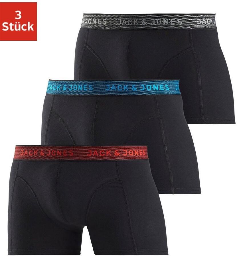 JACK & JONES boxershort JACWAISTBAND (set van 3) grijs zwart - Foto 8