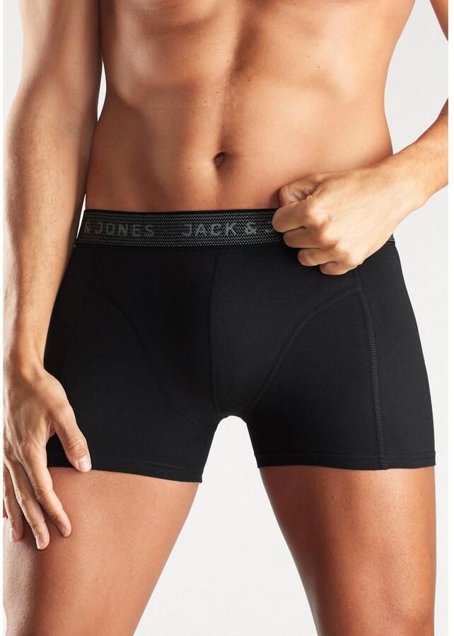 JACK & JONES boxershort JACWAISTBAND (set van 3) grijs zwart - Foto 4