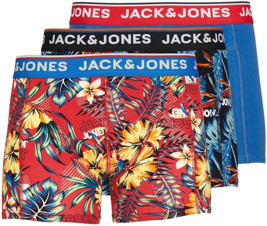 Jack & Jones Boxershort JACAZORES in 3-pack met elastische band en comfortabele stof bedrukt casual stijl regular fit ronde hals single jersey (set 3 stuks) - Foto 8