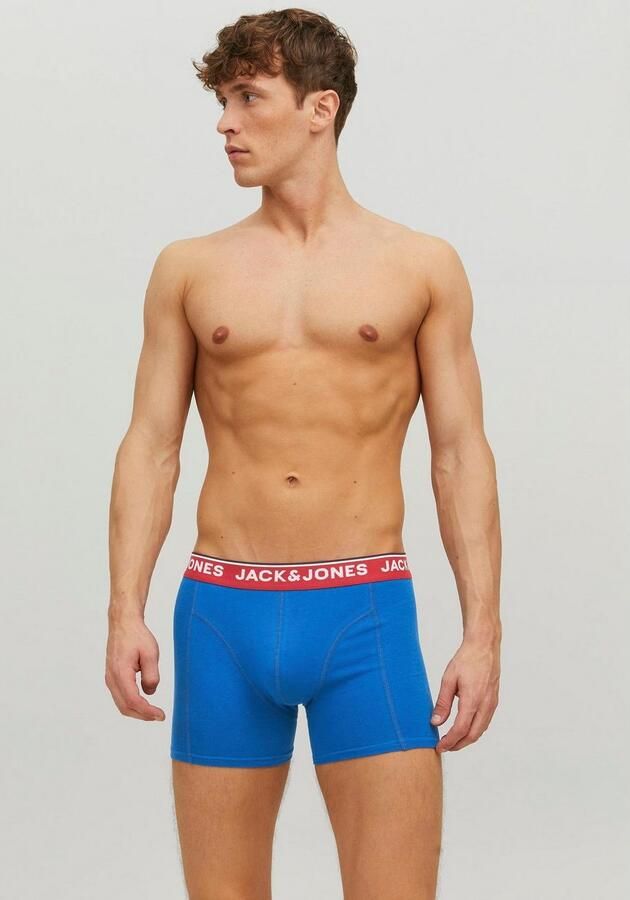 Jack & Jones Boxershort JACAZORES in 3-pack met elastische band en comfortabele stof bedrukt casual stijl regular fit ronde hals single jersey (set 3 stuks) - Foto 5