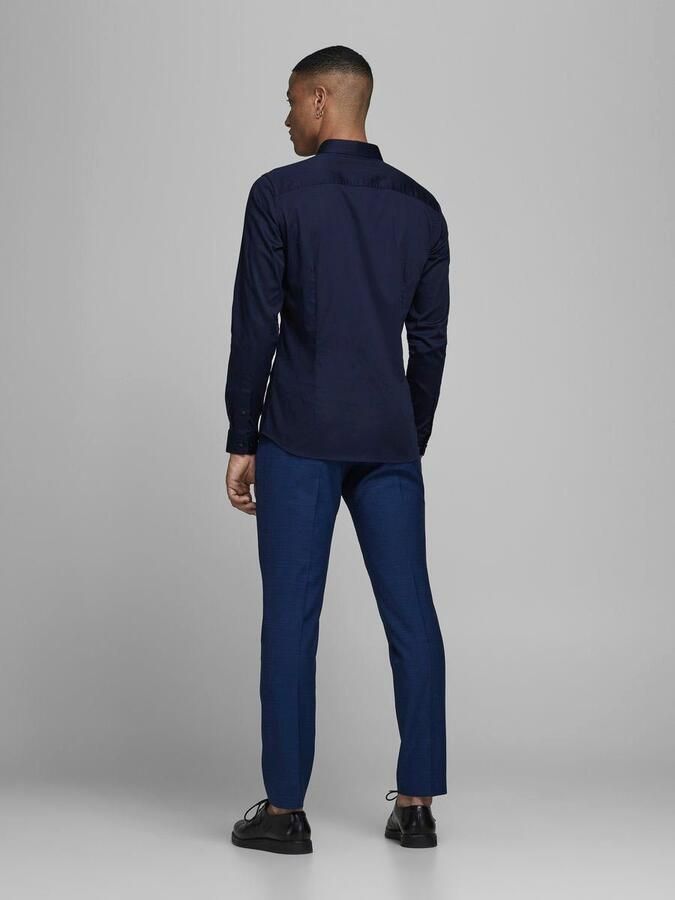 Jack & jones Overhemd Lange Mouw Jack & Jones 12097662 JJPRPARMA SHIRT L S NOOS NAVY BLAZER SUPER SLIM - Foto 4