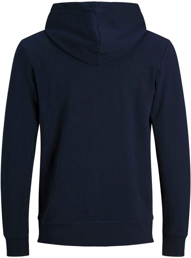 Jack & Jones Capuchonsweatvest JJEBASIC Hoodie met ribboorden en aangenaam draagcomfort - Foto 3