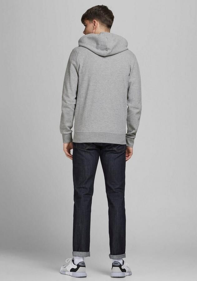 Jack & Jones Capuchonsweatvest JJEBASIC Hoodie met ribboorden en aangenaam draagcomfort - Foto 5