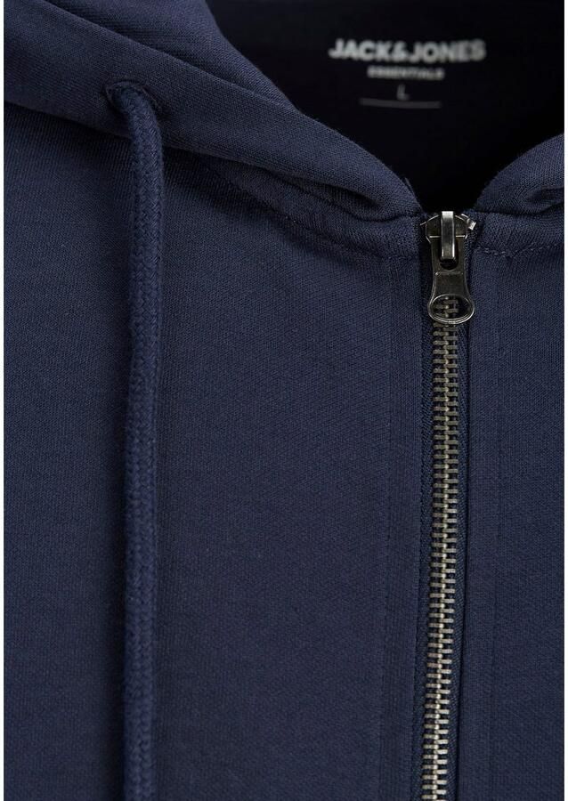 Jack & Jones Capuchonsweatvest JJEBASIC Hoodie met ribboorden en aangenaam draagcomfort - Foto 4