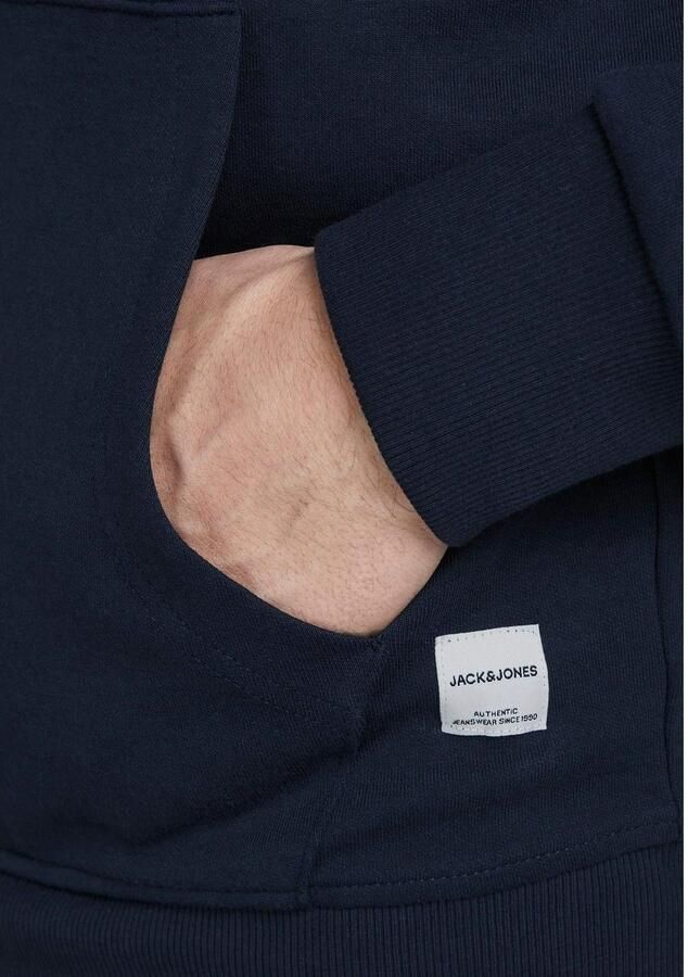 Jack & Jones Capuchonsweatvest JJEBASIC Hoodie met ribboorden en aangenaam draagcomfort - Foto 6