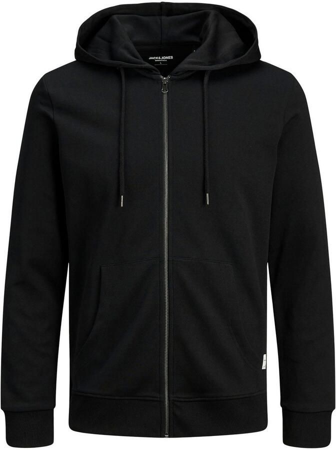 Jack & Jones Capuchonsweatvest JJEBASIC Hoodie met ribboorden en aangenaam draagcomfort - Foto 3