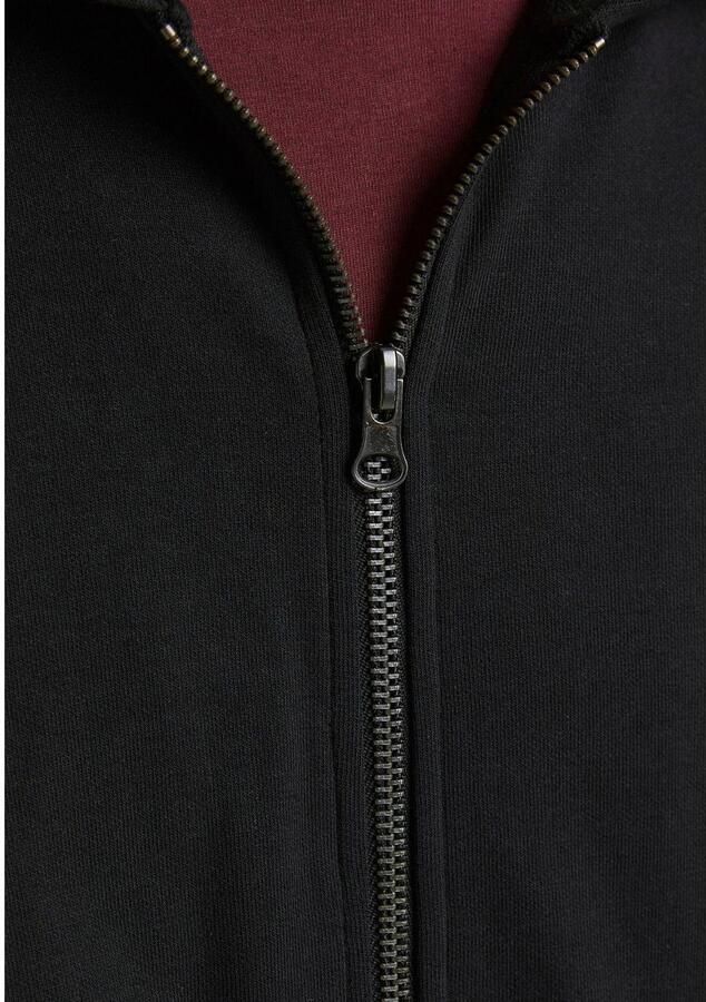 Jack & Jones Capuchonsweatvest JJEBASIC Hoodie met ribboorden en aangenaam draagcomfort - Foto 5