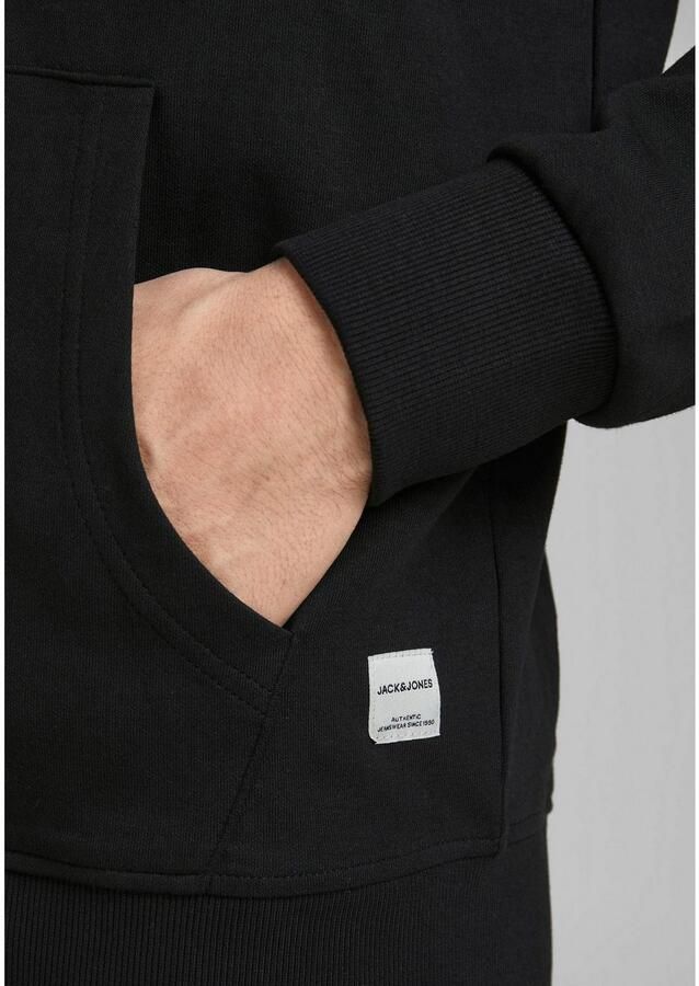 Jack & Jones Capuchonsweatvest JJEBASIC Hoodie met ribboorden en aangenaam draagcomfort - Foto 4