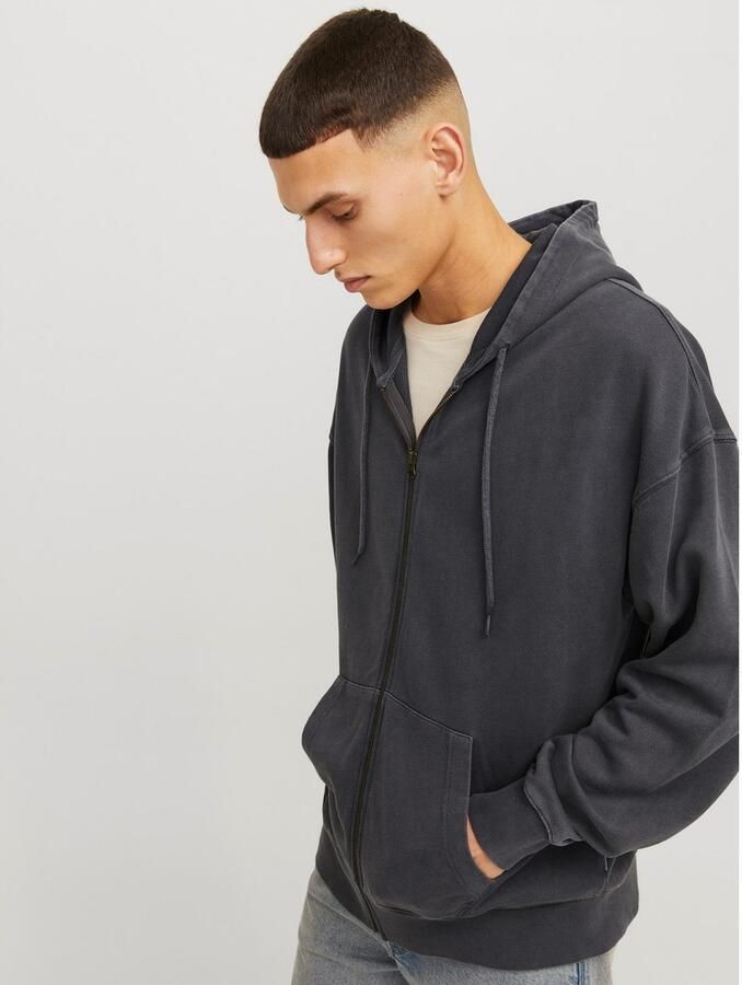 Jack & Jones Capuchonsweatvest JJECHARGE Hoodie met capuchon trekkoord en zakken - Foto 4