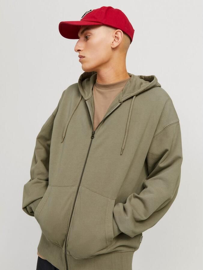 Jack & Jones Capuchonsweatvest JJECHARGE Hoodie met capuchon trekkoord en zakken - Foto 3