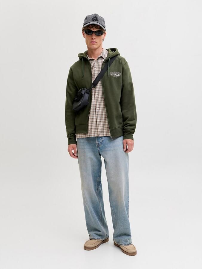 Jack & jones Sweatjack met capuchon en labelprint model 'MAKOTO' - Foto 3