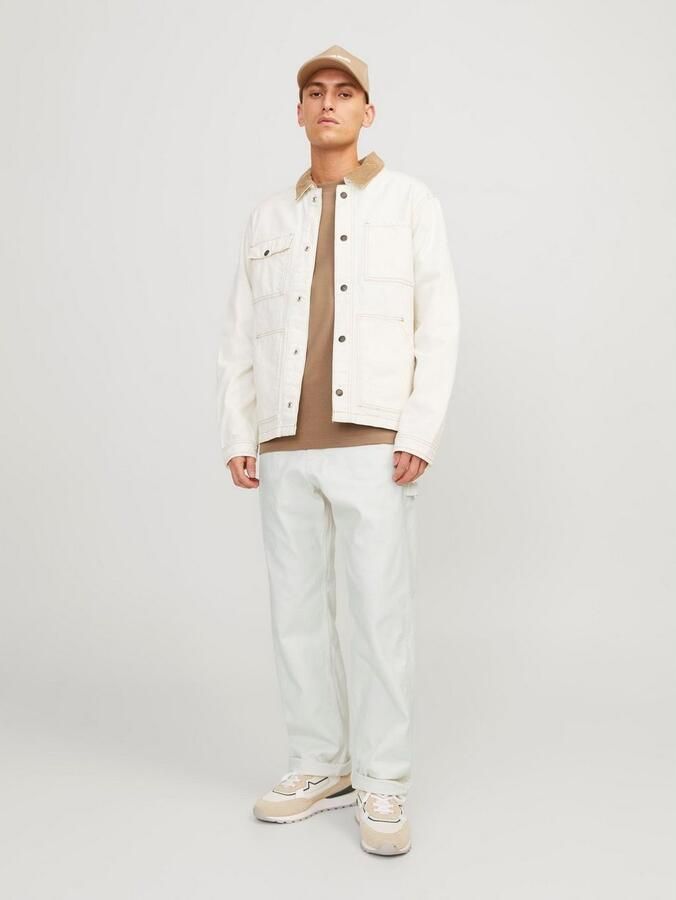 JACK & JONES PANTS STUDIO loose fit cargo broek JPSTEDDIE JJCARPENTER wit - Foto 2