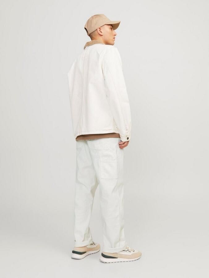 JACK & JONES PANTS STUDIO loose fit cargo broek JPSTEDDIE JJCARPENTER wit - Foto 3