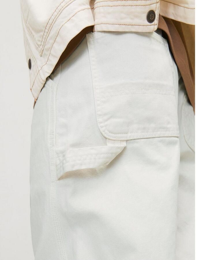 JACK & JONES PANTS STUDIO loose fit cargo broek JPSTEDDIE JJCARPENTER wit - Foto 8
